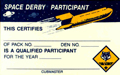 space derby certificate
